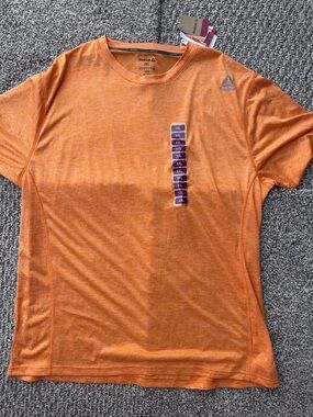 Reebok Orange Short Sleeve Athletic Tee